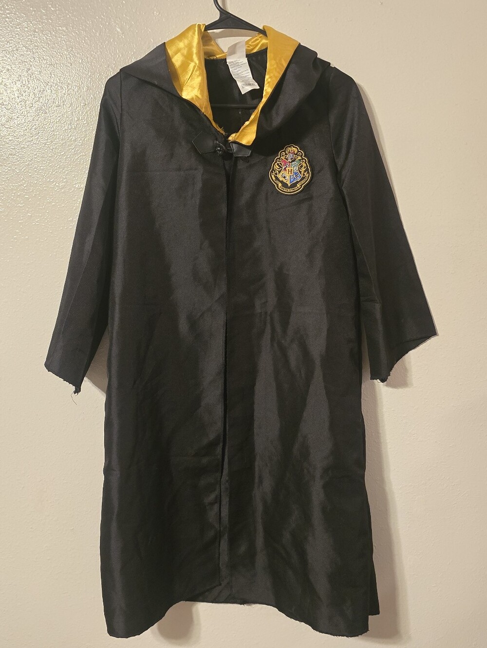 Disguise Harry Potter Hogwarts Robe Costume One Size Fits Most Black Cloak